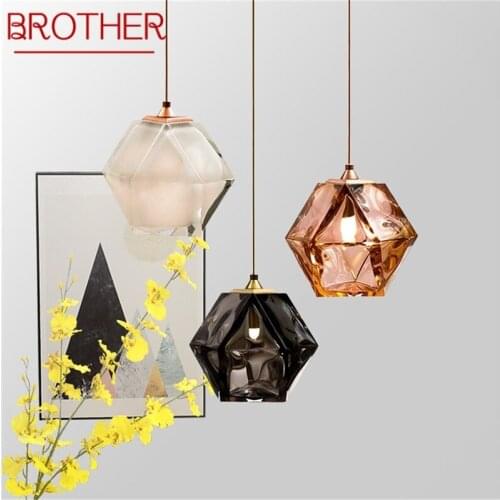BROTHER Nordic Creative Pendant Light Modern Ball Shape LED Lamp Fixture Decorative For Home Living Room