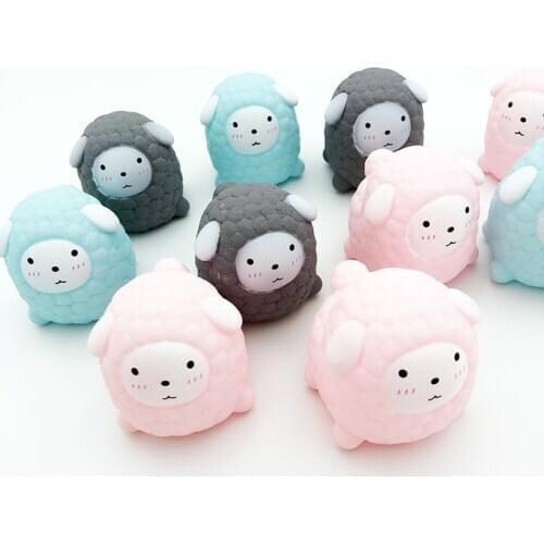 Japanese and Korean Cute Pink Kidding Vent Sheep Pinching Call Decompression Baby Playing Kids Toys for Girls Squeeze Toy Squish