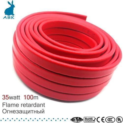 100m 14mm 220V type flame retardancy heating belt Self-limiting temperature water pipe protection roof deicing heating cable