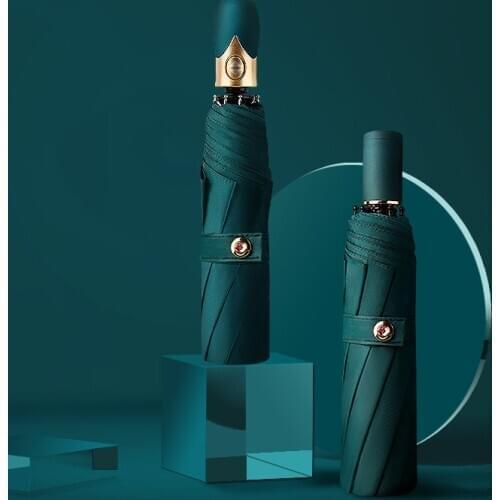 Automatic Umbrella Rain Women Three-folding Umbrella Windproof Man Sunny And Rainy Umbrella Change Color Due To UV 7 Colors