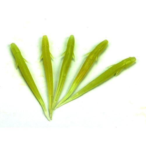 Big Sale 50pcs Artificial Rubber Loach Worm Soft Bait Luminous Worm Crap Soft Lure LongTail Fishing Lure10.5cm 3.5g