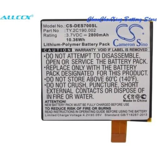 Cameron Sino 2800mAh Battery TY.2C190.002 for DELL Looking Glass, Opus One, Streak 7