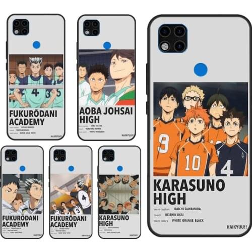 Anime Haikyuu Love Volleyball Case For Xiaomi Redmi Note 10 Pro 9 Pro 8 7 9S 8T K40 Redmi 9 9A 9C 7A 8A 9T Cover Funda