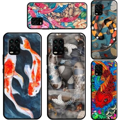 Koi Carp Fish For Xiaomi Mi 11 Lite Case 11 Ultra 10T Pro POCO X3 M3 Pro F3 Cover For Xiaomi Mi 11 Case