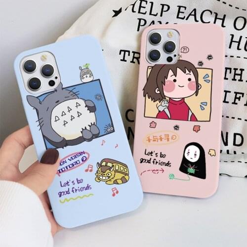 For Samsung Galaxy A32 A31 A50 A52 A51 A40 A71 A82 A21S A10 A72 S10 S20 FE S21 Ultra Plus Japan Anime Totoro Spirited Case Cover
