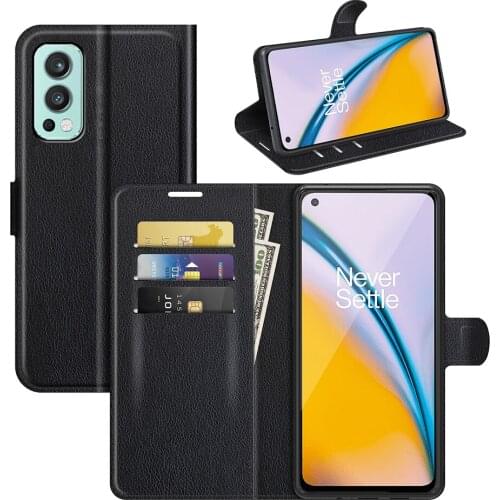Gligle 100Pcs/Lot Wallet Case For OnePlus Nord 2 5G Cover Protective Shell