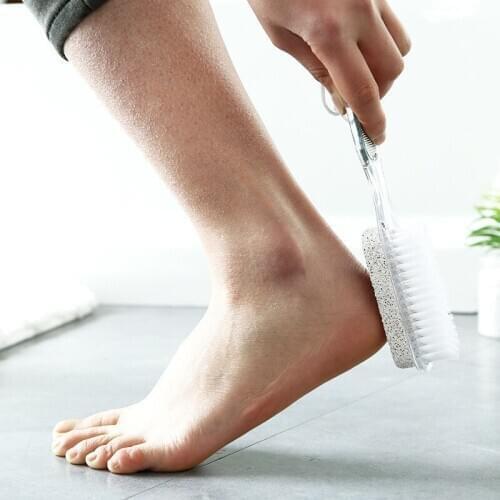 Hot Double Side Foot Brush Scrubber Feet Massage Pedicure Tool Exfoliating Brush Remove Dead Skin Foot Care Tool sy998