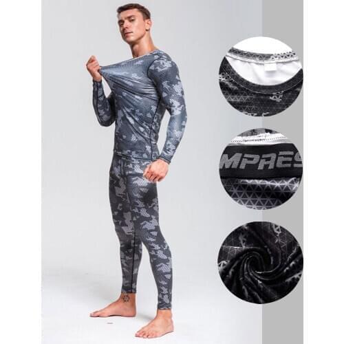 GEJINIDI Men Women Underwear Set Quick Dry Stretch Thermal Long Johns Thick Skiing Thermal Underwear Set