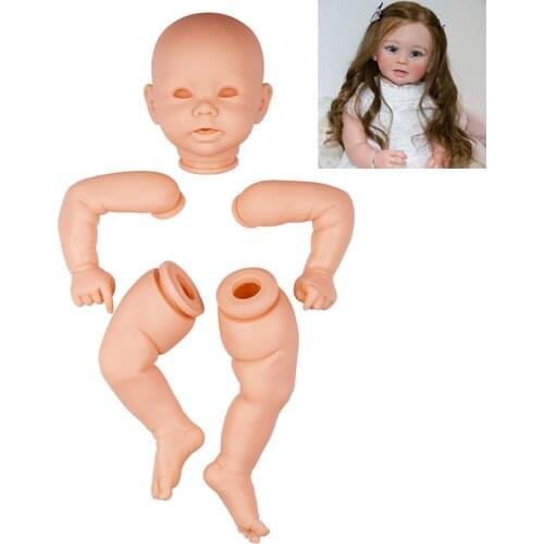 20Inch Bonnie DIY Blank Kit Bebe Unpainted Unfinished Toys Parts 51cm Reborn Baby Doll Kit Lifelike Vinyl For Girl Children Gift