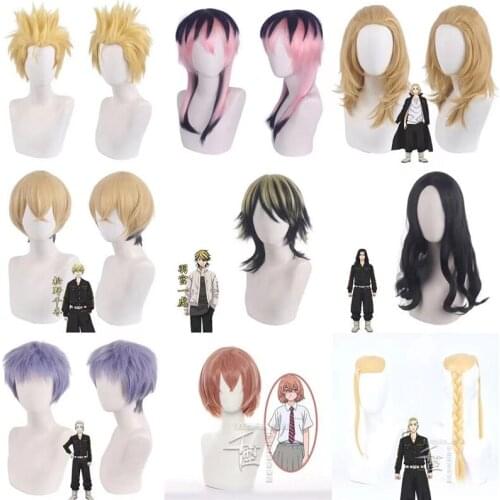 Cos Gift Anime Tokyo Revengers Cosplay Baji Keisuke Rindo Haitani Manjiro Sano Wig Role Playing Wigs Long Hair Wig