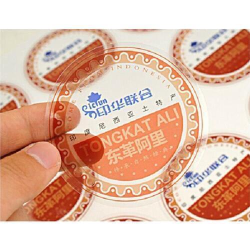 Printing Products Packing Sticker,Permanent Adhesive Waterproof Stickers for Glass,Food Safe Adhesive Label Printing
