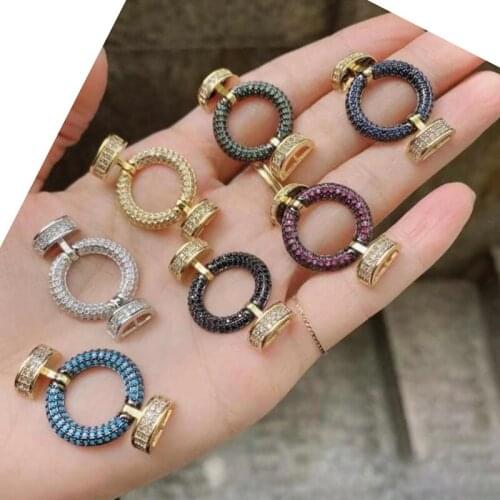 5Pcs Zircon Charms pendants white or colorful zircon jewelry accessories for jewelry Mix shape Pendant jewels for women 51473