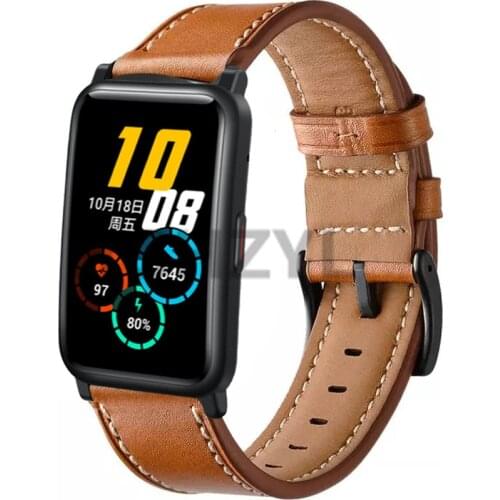 Fashion Genuine Leather Watch Band Strap for Huawei Honor Watch ES /Honor Magic 42mm Replacement Wrist band strap new