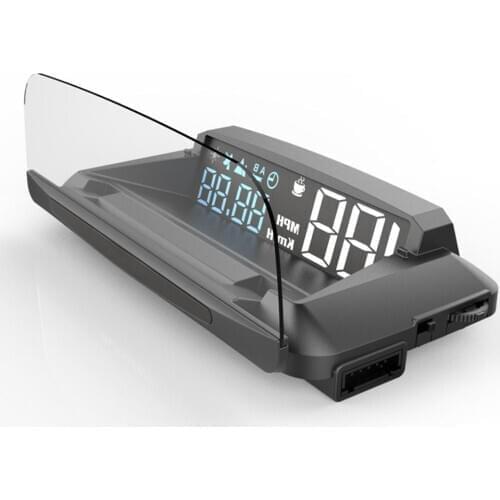 Universal Car HUD Head Up Display 5 Inches Car HUD Head Up Windshield Display Overspeed Warning Auto Electronic Voltage Alarm