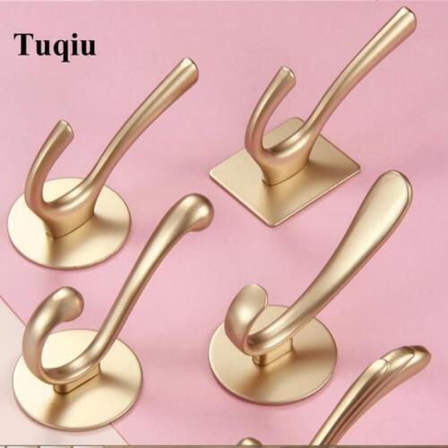 Brush gold door hanger robe hook Bathroom Accessories European style viscose or drill Robe Hook ,Clothes Hook,Coat Hook