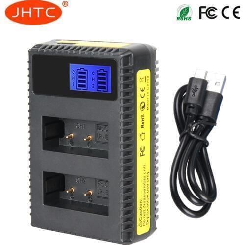 JHTC 1pc LP-E17 LP E17 LPE17 Charger with LCD display charging For Canon Cameras EOS 750D 760D T6i T6s M3 Kiss X8i 8000D