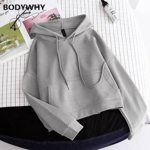 Women Basic Thicken Hoodies Hooded Tops Sweatshirt Tracksuit Long Sleeve Sportswear Pullovers Loose Solid Color Fashion Casual