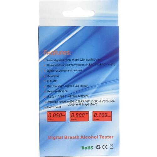 2019 greenwon AT838 Professional Police Digital Breath Alcohol Tester Breathalyzer Free shipping Dropshipping for friends