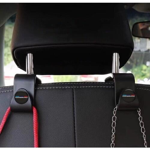 4Pc Car Seat Back Hook Hanging Bag Rack For BMW Performance M BMW M3 M5 E36 E46 E60 E91 E92 E93 F10 F07 1 3 4 5 Series X1 X3 X5