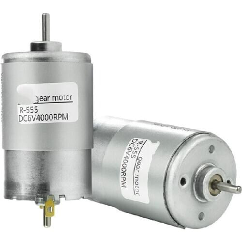 555 micro DC motor double shaft high speed motor 12v24v speed regulating small motor can be equipped with encoder
