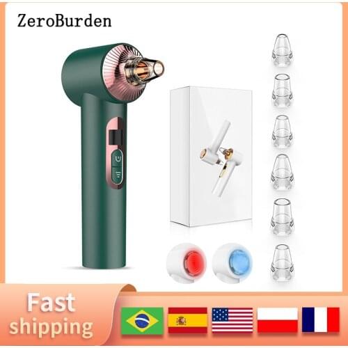 ZeroBurden Blackhead Remover Visualization Electric Acne Cleaner Machine Clean Skin Care Tools For Face Black Point Vacuum