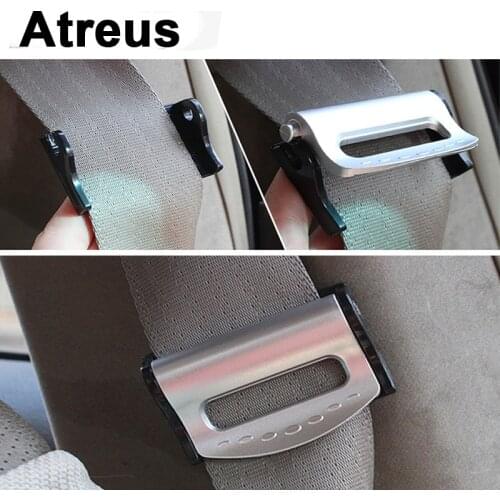 Atreus 2PCS For VW polo passat b5 b6 Mazda 3 6 cx-5 Toyota corolla Ford focus 2 3 Car Safety Belt Clip Seat Belt Holder Covers