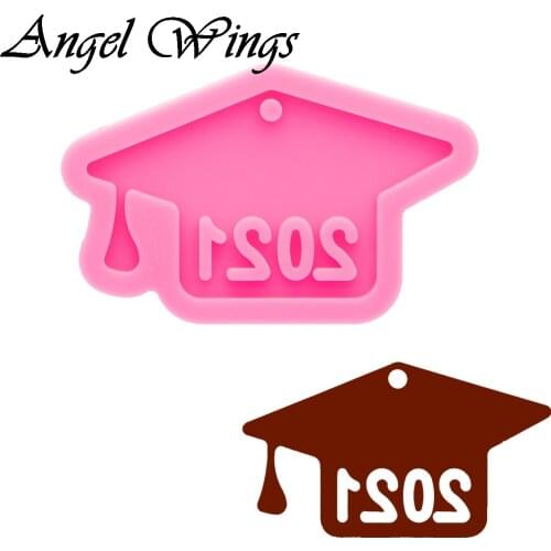 Keychains 2020 Hat Form Silicone Molds DIY Shiny Jewelry Epoxy Resin Mold DY0290