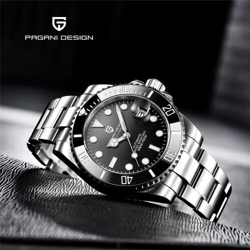 PAGANI DESIGN Classic Water Ghost Series Mens Watches Automatic Mechanical Watch Men Fashion Brand Luxury Waterproof Wrist Watch