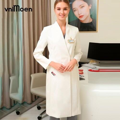 Long sleeve laboratory coat Beauty beauty salonsclothes scrub Coat Robes