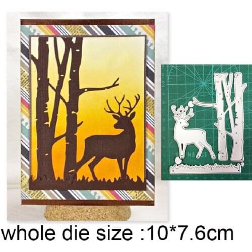 Deer Forest Metal Cutting Dies Embossing Die Cuts Decoration Scrapbooking dies Paper Craft Knife Mould Blade Punch Stencils dies