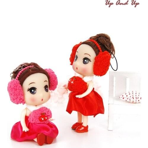 1 Pc 12cm Mini Cute Ear Phone Confused Doll Best Toy Gift Doll For Girl