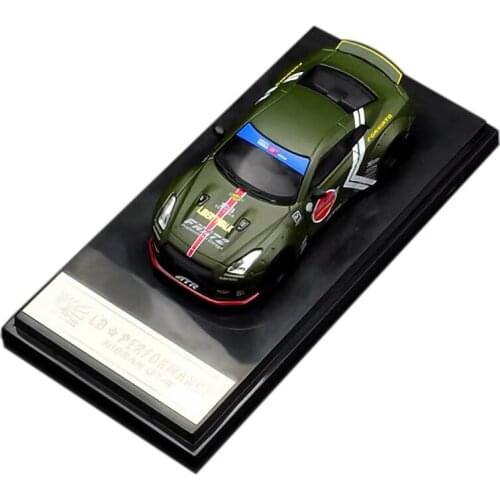 1/64 Type Zero Nissan GTR NISSON Alloy Wide Body Car Model with Dust Cover Collection Decoration Gift