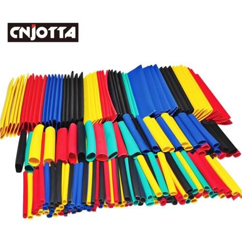 84 164 PCS 2:1 Heat Shrink Tube Kit Shrinking Assorted Polyolefin Insulation Sleeving Heat Shrink Tubing Wire Cable