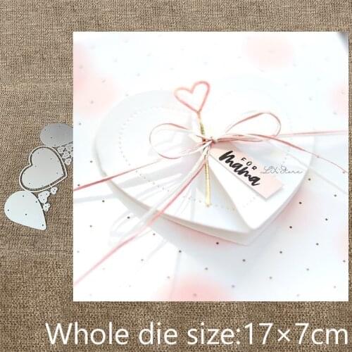 New Design Craft Metal stencil mold Cutting Die Heart switch decoration scrapbook die cuts Album Paper Card Craft Embossing