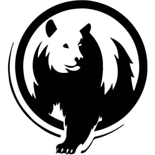 Creative and Interesting Brown Bear Animal Car Sticker Pvc Personality Fashion Body Window Exquisite Waterproof Decal Decoration