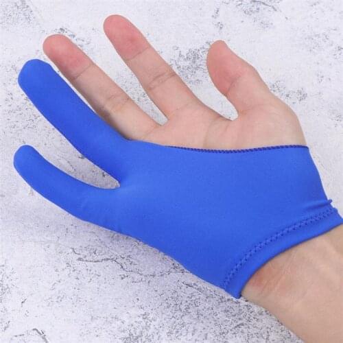 Two Finger Painting Glove Artists Anti-Fouling Gloves Sketch Curved Drawing Glove Paint Daubers for Any Graphics Drawing Tablet