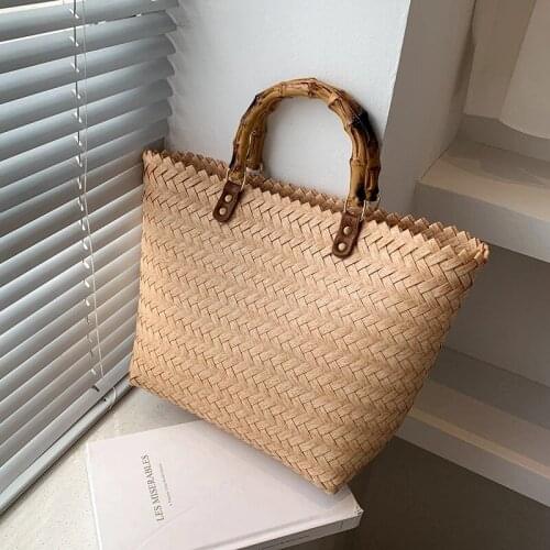 Weave Large Tote bag 2021 Summer New High-quality Straw Womens Designer Handbag High capacity Shoulder Messenger Bag Beach bag