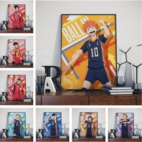 Popular Anime Haikyuu Manga High School Volleybal Painting Kwaliteit Canvas Poster Living Kinderkamer Wall Art Home CuadrosDecor