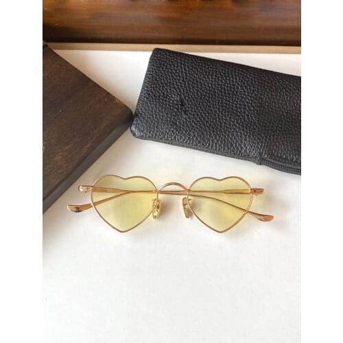 New Craft Beautiful Retro Heart Shape Style Fashion Fun Cool Girl Sunglasses Punk Trend Sunshade Block UV