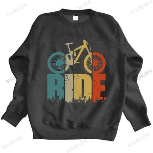 Warm sweatshirt Retro Ride Your Mountain Bike hoodies Men MTB Lover hoodie Cyclists And Bikers Gift sweashirt drop shipping