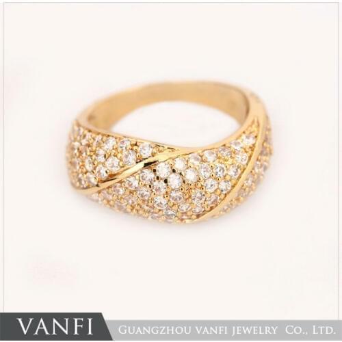 Rushed Top Fashion Classic Jewelry Rings Mushroom Ring Zircon Rings dubai Gold Color jewelry Rings