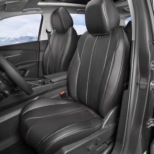 Quality Customized Leather Car Seat Covers Set for Peugeot 4008 5008 Full Surrounded SUV Auto Cushion Protector Accessories