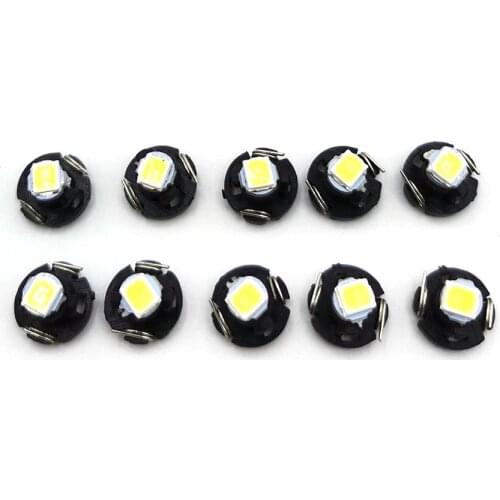 10pcs Super Bright High Quality T3 LED Car Board Instrument Panel Lamp Auto Dashboard Warming Indicator Wedge Light LED white