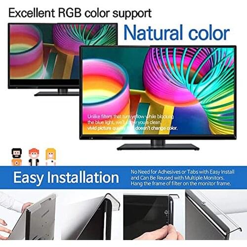 19-24 Inch Computer Screen Protector Blue Light Blocking Anti-Glare Anti-UV Eye Protection Filter Film For Laptop Desktop PC