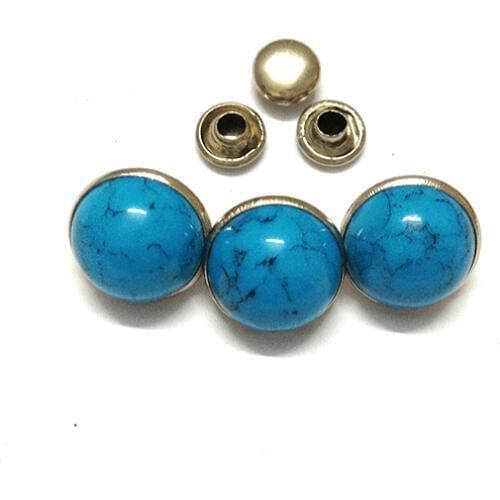 2000 sets Blue Turquoise Rivets Studs Leather Craft Decoratiive Rivets 6 mm 10mm