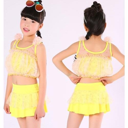 2021 New Fashion Girls Swimwear Split Child Cute Ins Wind 2-6 Year Old Girl Swimwear