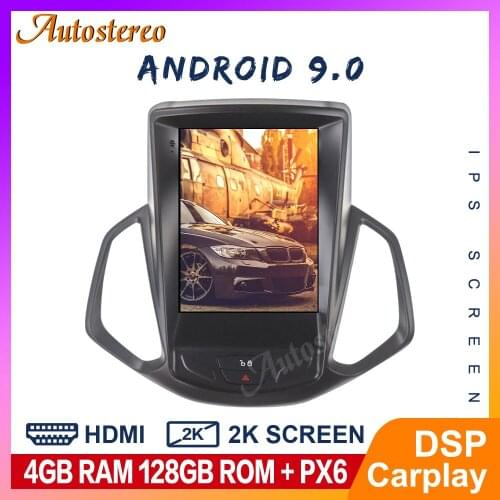 Android 9 128 Car GPS Navigation Radio For Ford Ecosport 2014-19 Tesla Style Screen Wireless Head Unit Multimedia Player Carplay