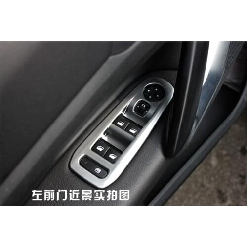 Car Accessories Matte ABS Windows nt decoration sequins Cover ABS Chrome plate For Peugeot 308 SW Rear View 5-door 2015 2016