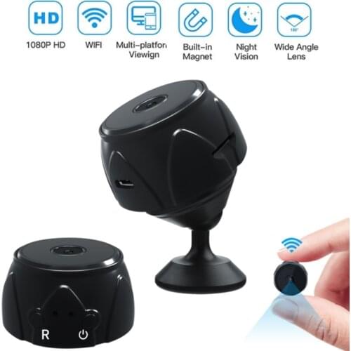 Mini Wifi IP Camera HD 1080P Wireless Indoor Camera Nightvision Two Way Audio Motion Detection Baby Monitor Remote Monitoring