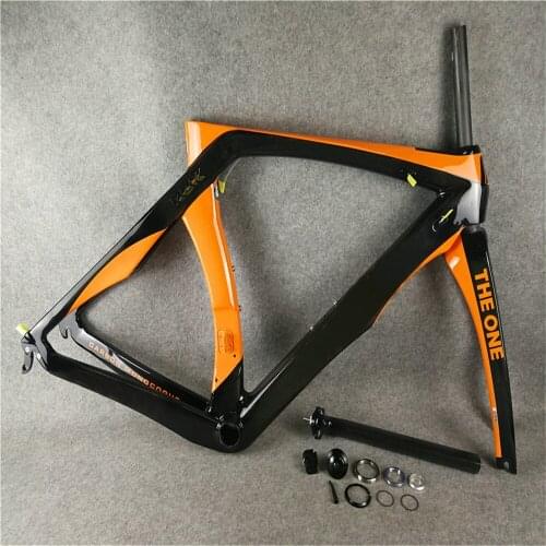 In stock Black Orange RB1K THE ONE Carbon Road Bike Frame glossy 30 colors